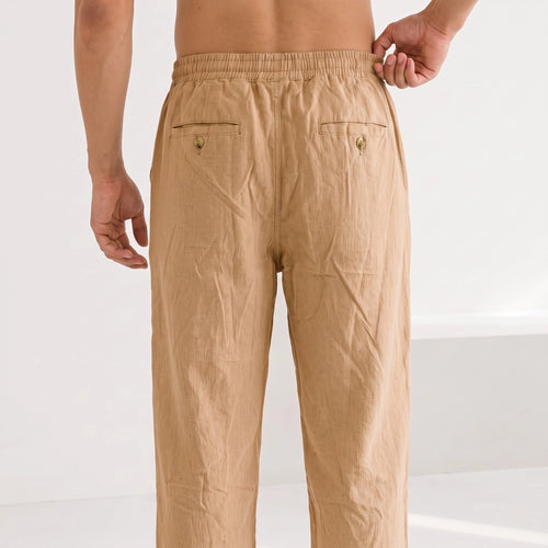 Straight Linen Pants