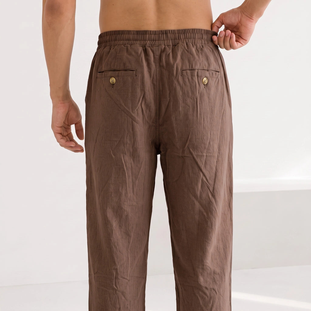 Straight Linen Pants