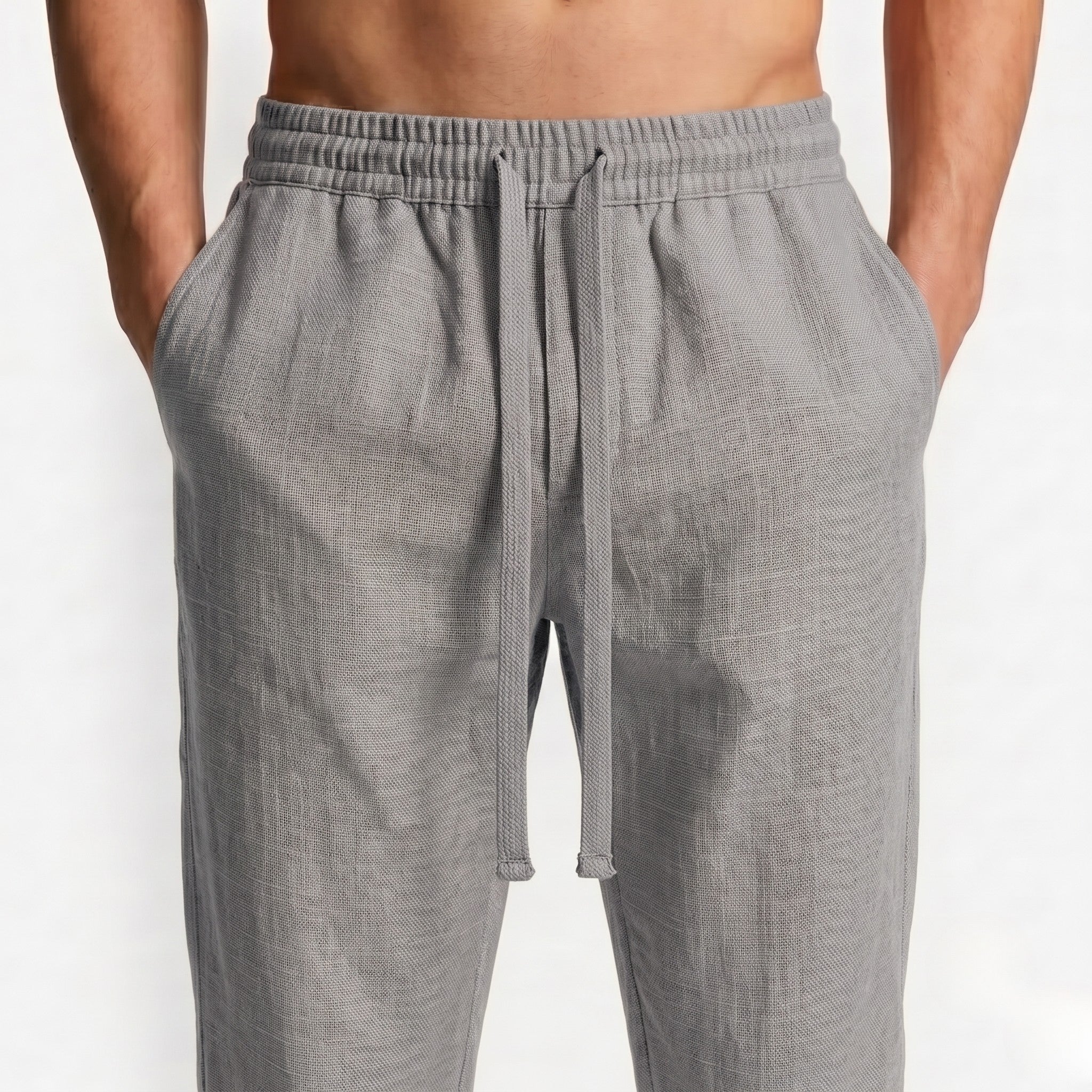 Straight Linen Pants