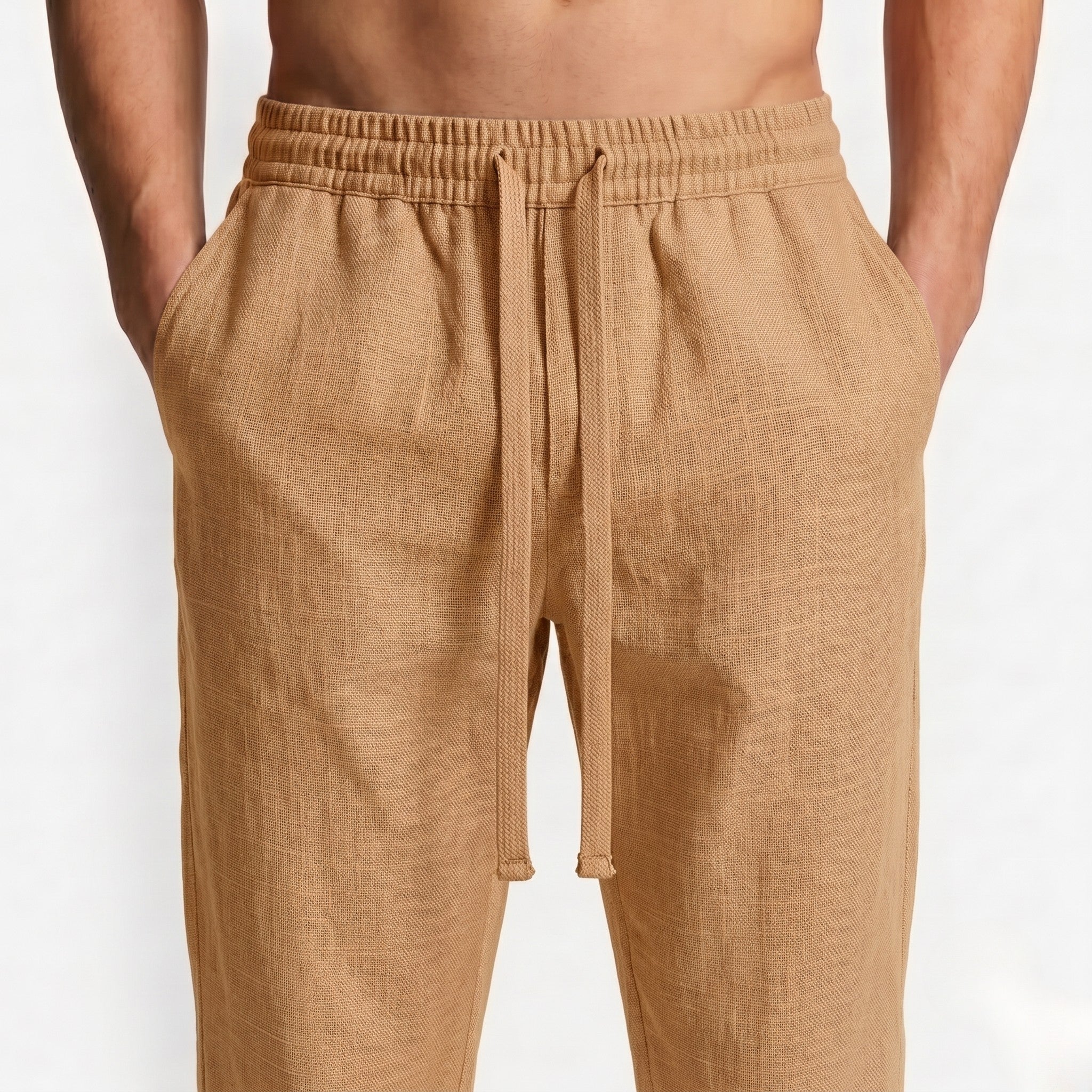 Straight Linen Pants