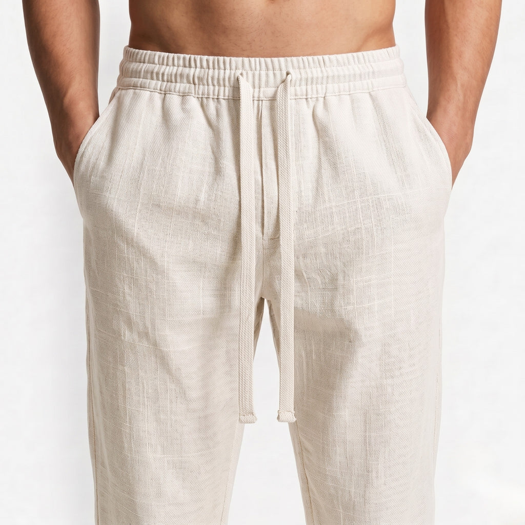 Straight Linen Pants
