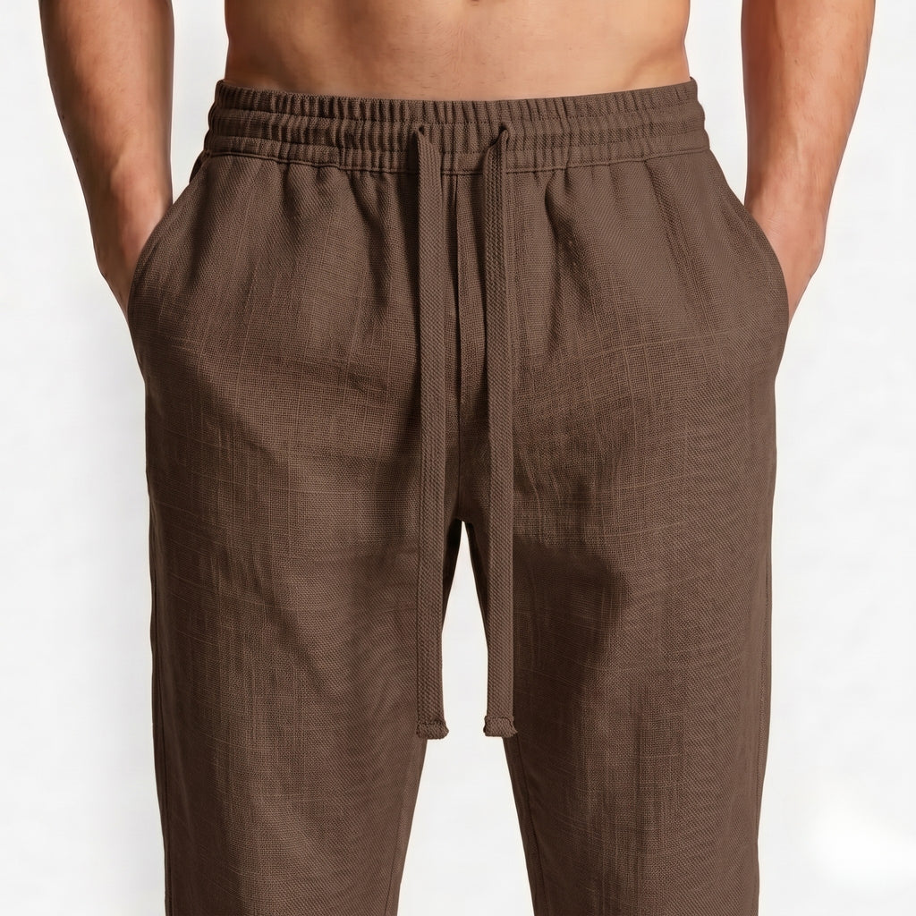 Straight Linen Pants