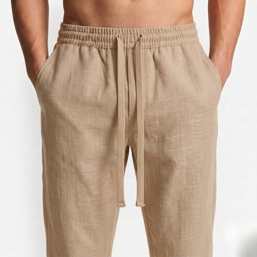 Straight Linen Pants