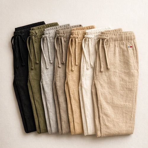 Straight Linen Pants
