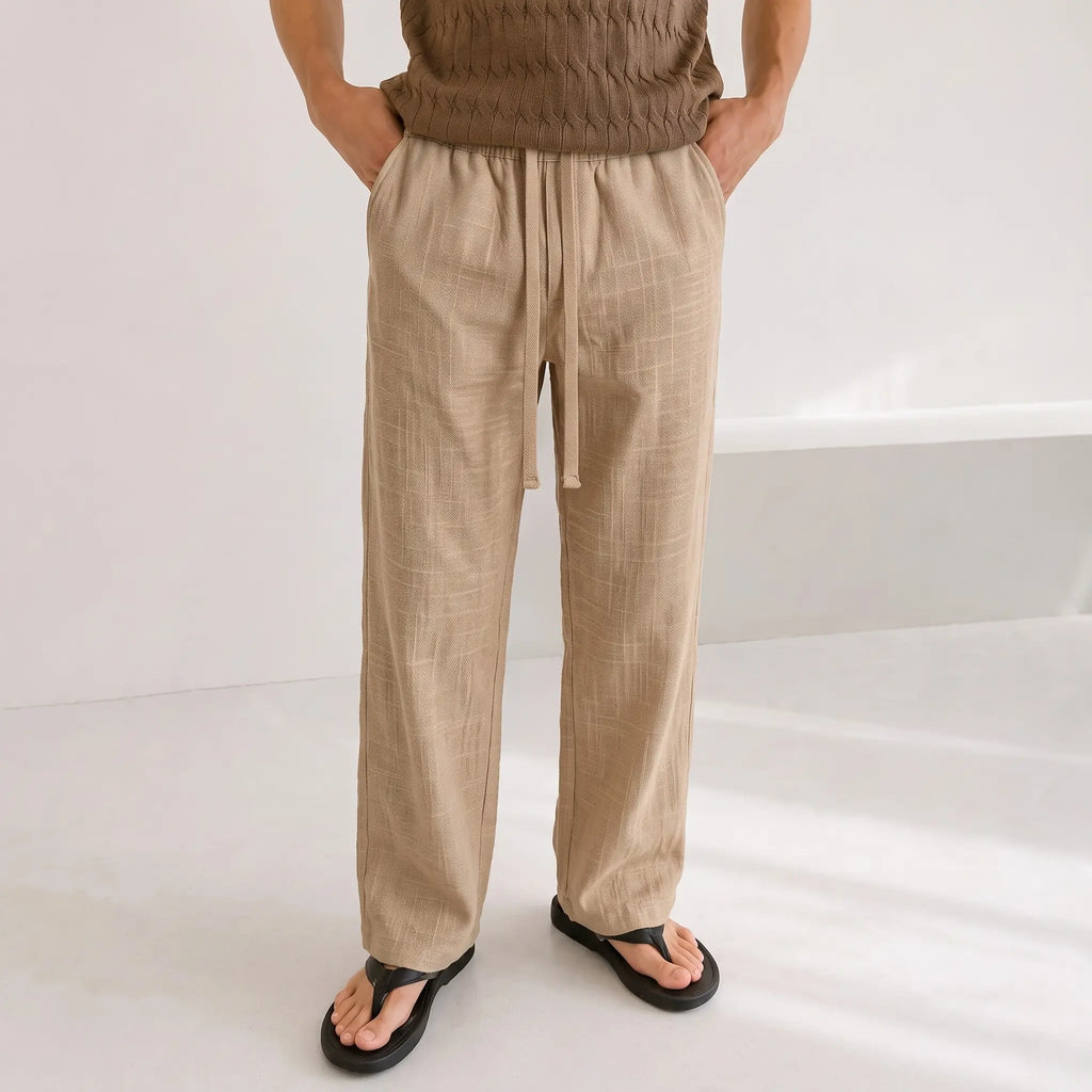 Straight Linen Pants