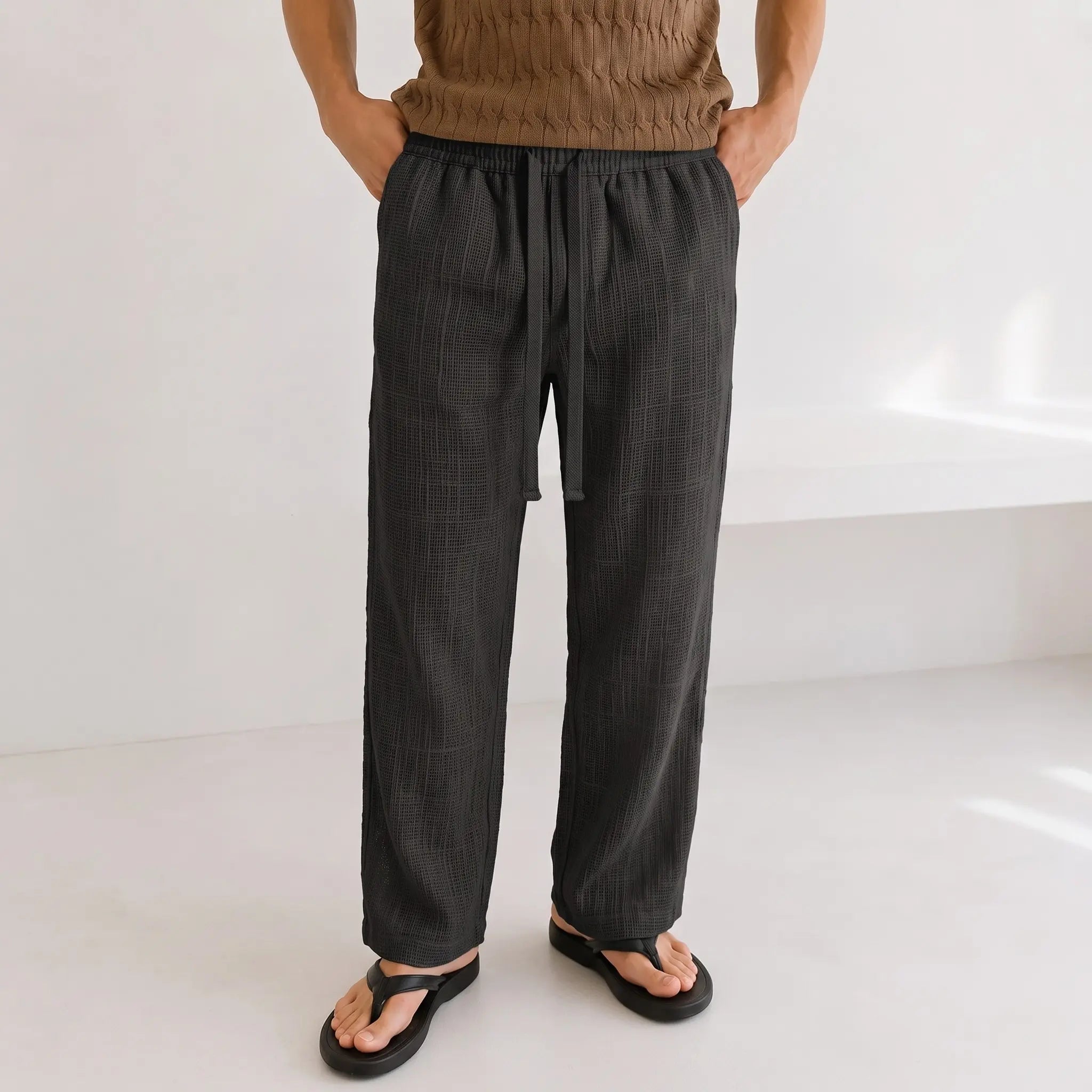 Straight Linen Pants