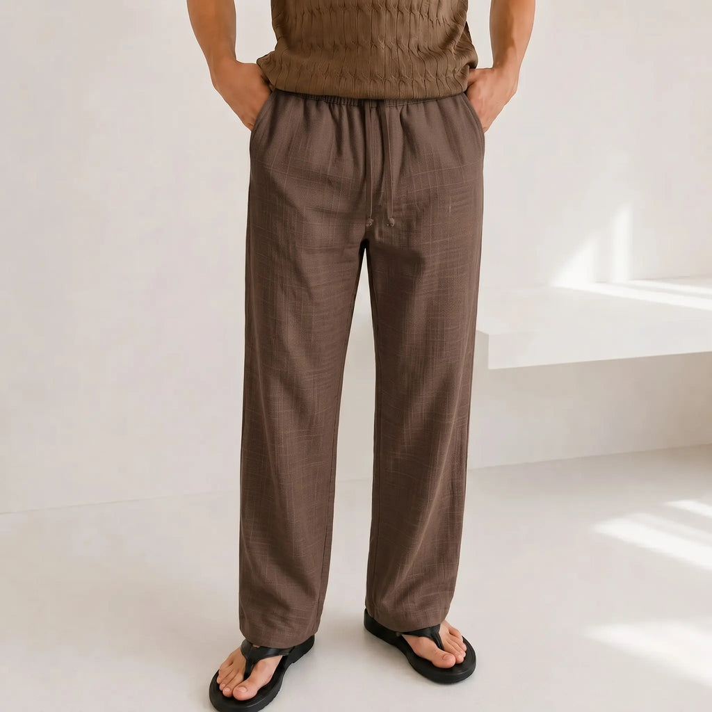 Straight Linen Pants