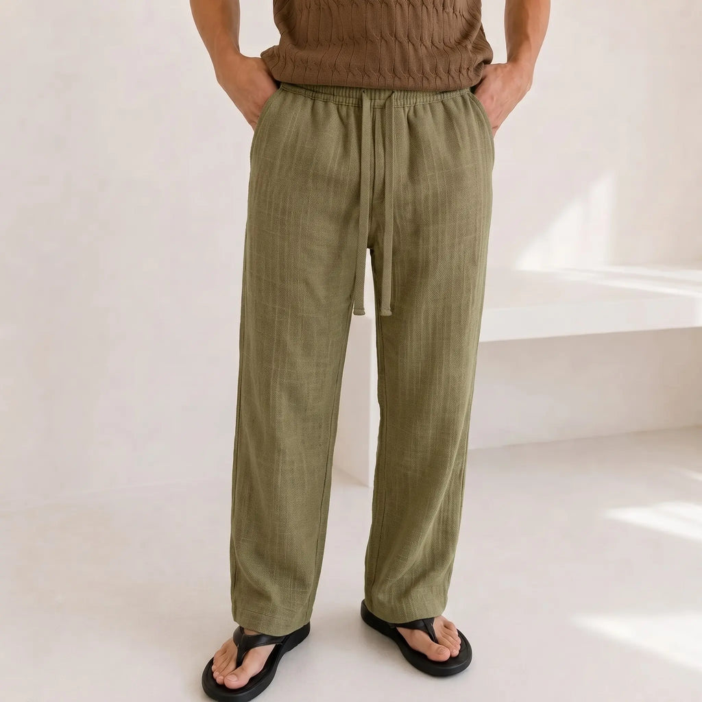 Straight Linen Pants