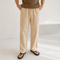 Straight Linen Pants