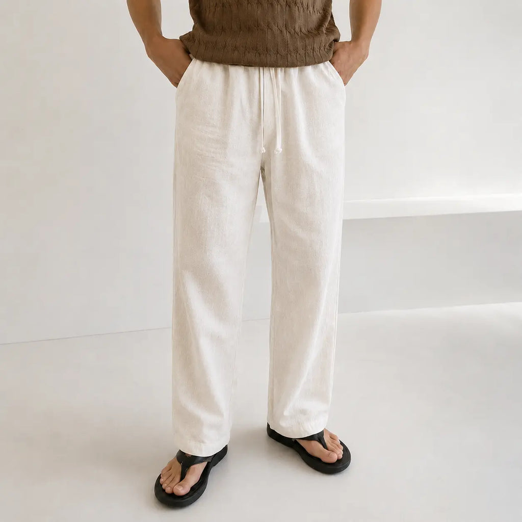 Straight Linen Pants