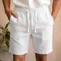 Straight Linen Shorts